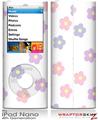 iPod Nano 4G Skin Pastel Flowers