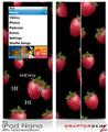 iPod Nano 4G Skin Strawberries on Black