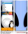 iPod Nano 4G Skin Penguins on Blue