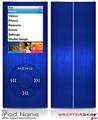 iPod Nano 4G Skin Simulated Brushed Metal Blue