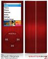 iPod Nano 4G Skin Simulated Brushed Metal Red