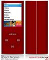iPod Nano 4G Skin Solids Collection Red Dark
