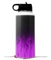 Skin Wrap Decal compatible with Hydro Flask Wide Mouth Bottle 32oz Fire Purple (BOTTLE NOT INCLUDED)
