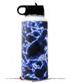 Skin Wrap Decal compatible with Hydro Flask Wide Mouth Bottle 32oz Electrify Blue (BOTTLE NOT INCLUDED)