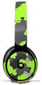 Skin Decal Wrap works with Original Beats Solo Pro Headphones WraptorCamo Old School Camouflage Camo Lime Green Skin Only BEATS NOT INCLUDED