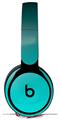 Skin Decal Wrap works with Original Beats Solo Pro Headphones Smooth Fades Neon Teal Black Skin Only BEATS NOT INCLUDED