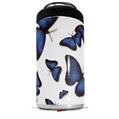WraptorSkinz Skin Decal Wrap compatible with Yeti 16oz Tal Colster Can Cooler Insulator Butterflies Blue (COOLER NOT INCLUDED)