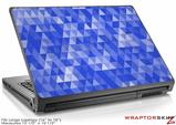 Large Laptop Skin Triangle Mosaic Blue
