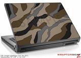 Large Laptop Skin Camouflage Brown