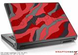 Large Laptop Skin Camouflage Red