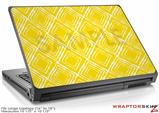 Large Laptop Skin Wavey Yellow