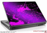 Large Laptop Skin Halftone Splatter Hot Pink Purple
