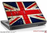 Large Laptop Skin Painted Faded and Cracked Union Jack British Flag