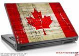 Large Laptop Skin Painted Faded and Cracked Canadian Canada Flag