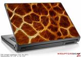 Large Laptop Skin Fractal Fur Giraffe