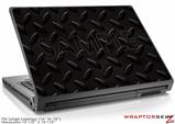 Large Laptop Skin Diamond Plate Metal 02 Black