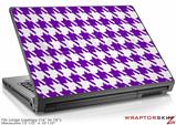 Large Laptop Skin Houndstooth Purple
