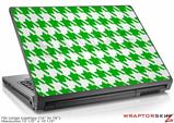 Large Laptop Skin Houndstooth Green