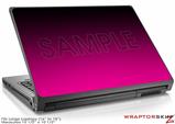 Large Laptop Skin Smooth Fades Hot Pink Black