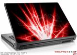 Large Laptop Skin Lightning Red