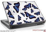 Large Laptop Skin Butterflies Blue