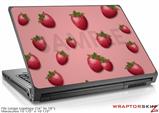 Large Laptop Skin Strawberries on Pink