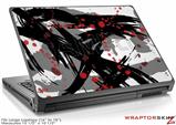 Large Laptop Skin Abstract 02 Red