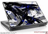 Large Laptop Skin Abstract 02 Blue