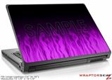 Large Laptop Skin Fire Purple