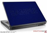 Large Laptop Skin Carbon Fiber Blue
