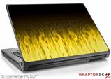 Large Laptop Skin Fire Yellow