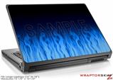 Large Laptop Skin Fire Blue