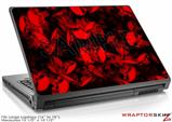 Large Laptop Skin Skulls Confetti Red