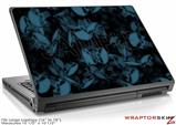 Large Laptop Skin Skulls Confetti Blue