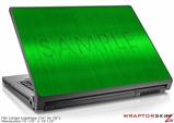 Large Laptop Skin Simulated Brushed Metal Green