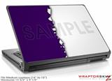 Medium Laptop Skin Ripped Colors Purple White