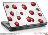 Medium Laptop Skin Strawberries on White