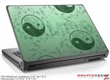 Medium Laptop Skin Feminine Yin Yang Green