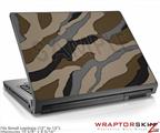 Small Laptop Skin Camouflage Brown