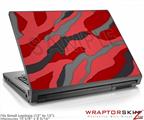 Small Laptop Skin Camouflage Red