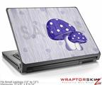 Small Laptop Skin Mushrooms Purple