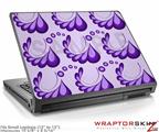 Small Laptop Skin Petals Purple