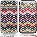 iPhone 3GS Decal Style Skin - Zig Zag Colors 02