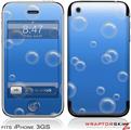 iPhone 3GS Decal Style Skin - Bubbles Blue