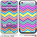 iPhone 3GS Decal Style Skin - Zig Zag Colors 04