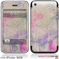 iPhone 3GS Decal Style Skin - Pastel Abstract Pink and Blue