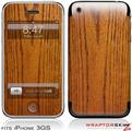 iPhone 3GS Decal Style Skin - Wood Grain - Oak 01
