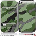 iPhone 3GS Decal Style Skin - Camouflage Green