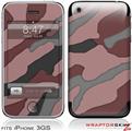 iPhone 3GS Decal Style Skin - Camouflage Pink