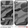 iPhone 3GS Decal Style Skin - Camouflage Gray